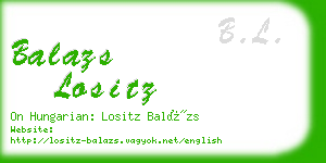 balazs lositz business card